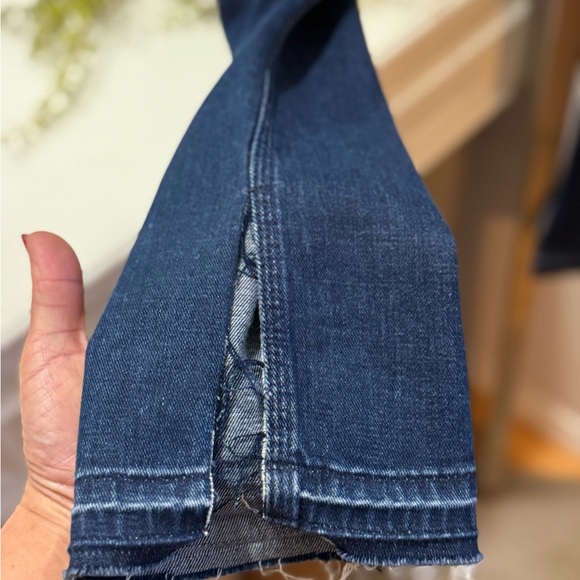 MOTHER Dark Blue Straight Leg Jeans - Picture 6 of 14